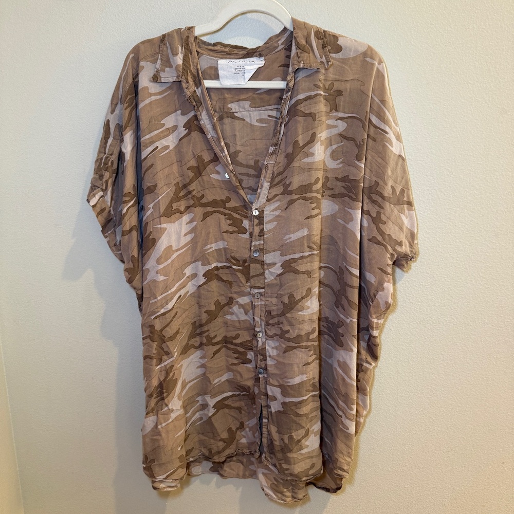 Acacia brown camo mombasa shirt/dress